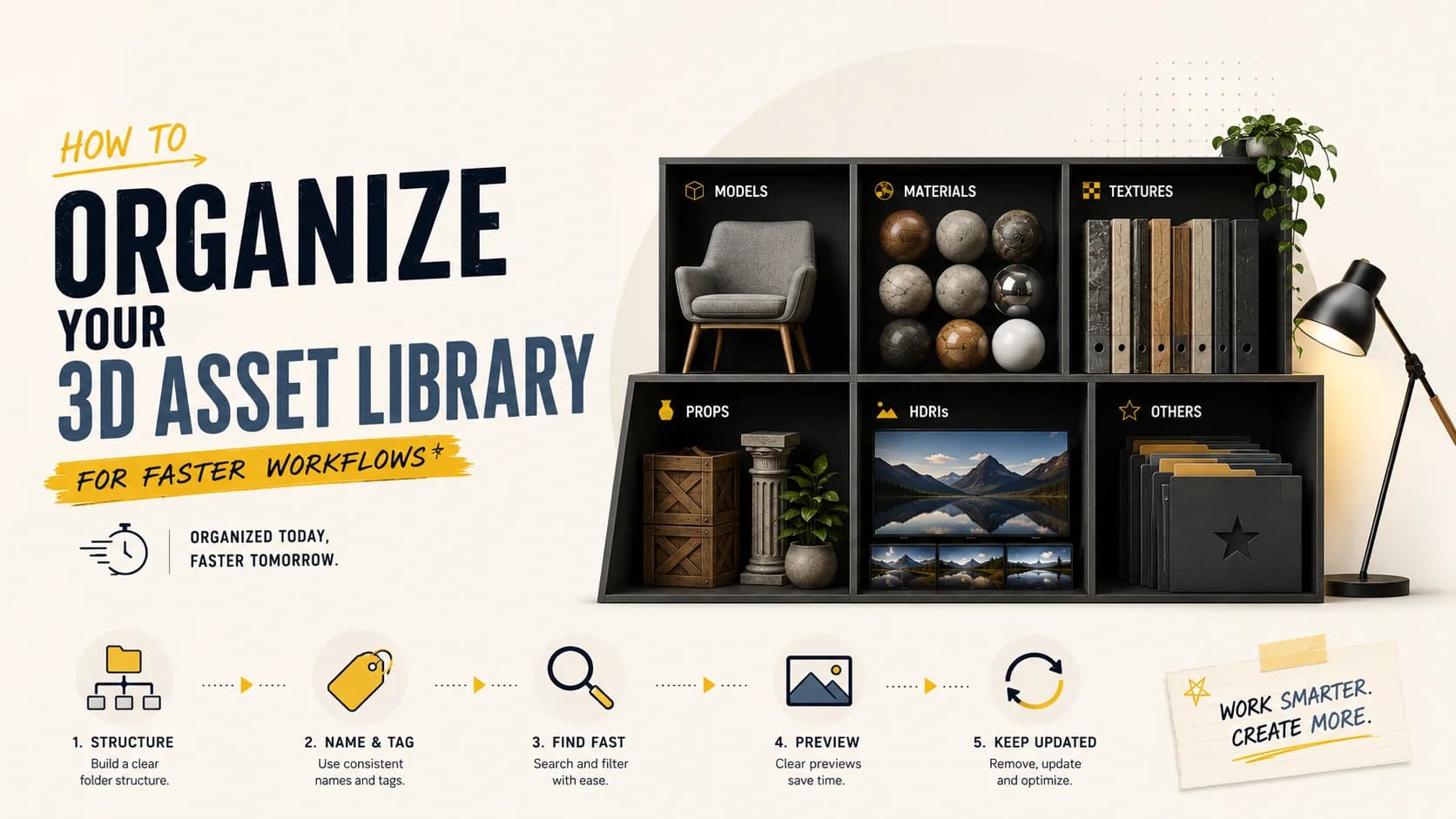How to Organize Your 3D Asset Library for Faster Workflows